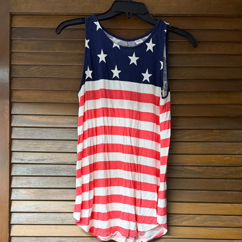 Old Navy Red, White, and Blue Star Tank Top